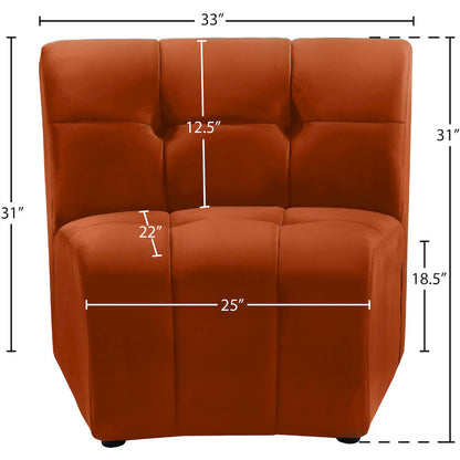 Limitless Cognac Velvet Modular Chair