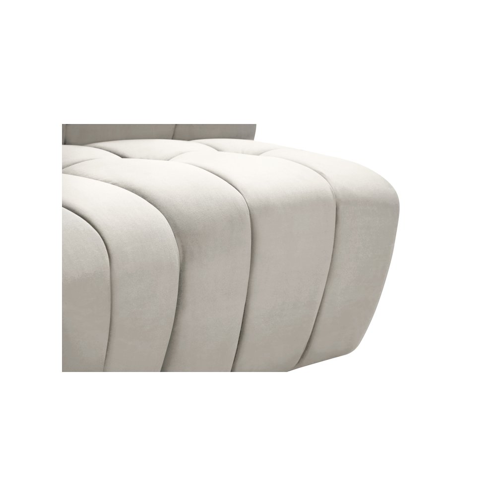 Limitless Cream Velvet 3pc. Modular Sectional