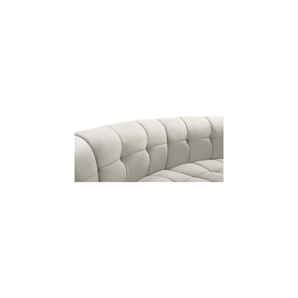 Limitless Cream Velvet 8pc. Modular Sectional