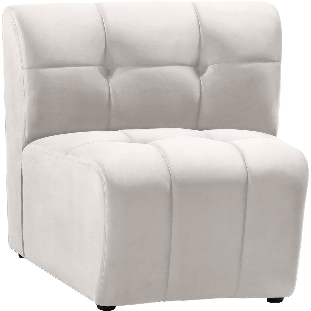 Limitless Cream Velvet Modular Chair