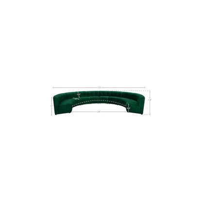 Limitless Green Velvet 10pc. Modular Sectional