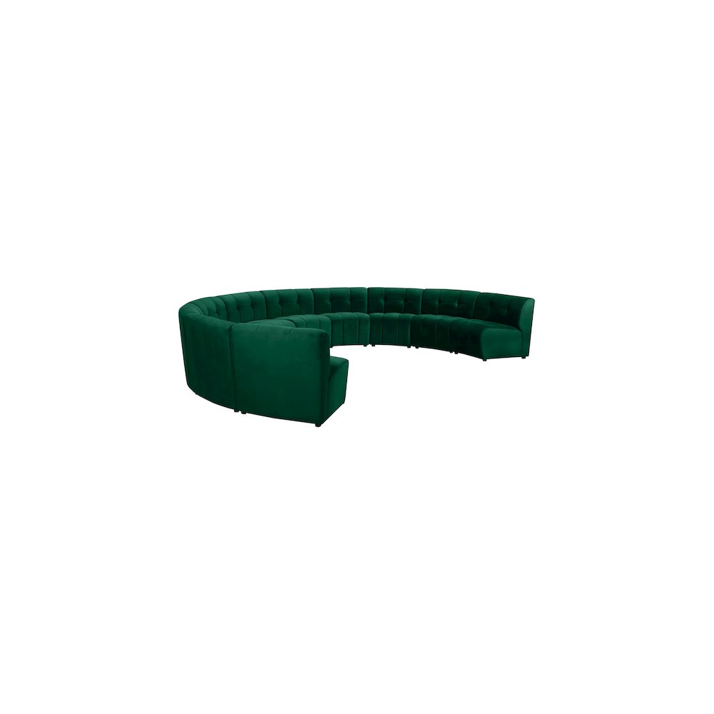 Limitless Green Velvet 10pc. Modular Sectional