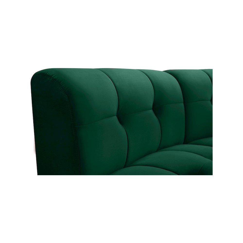 Limitless Green Velvet 13pc. Modular Sectional