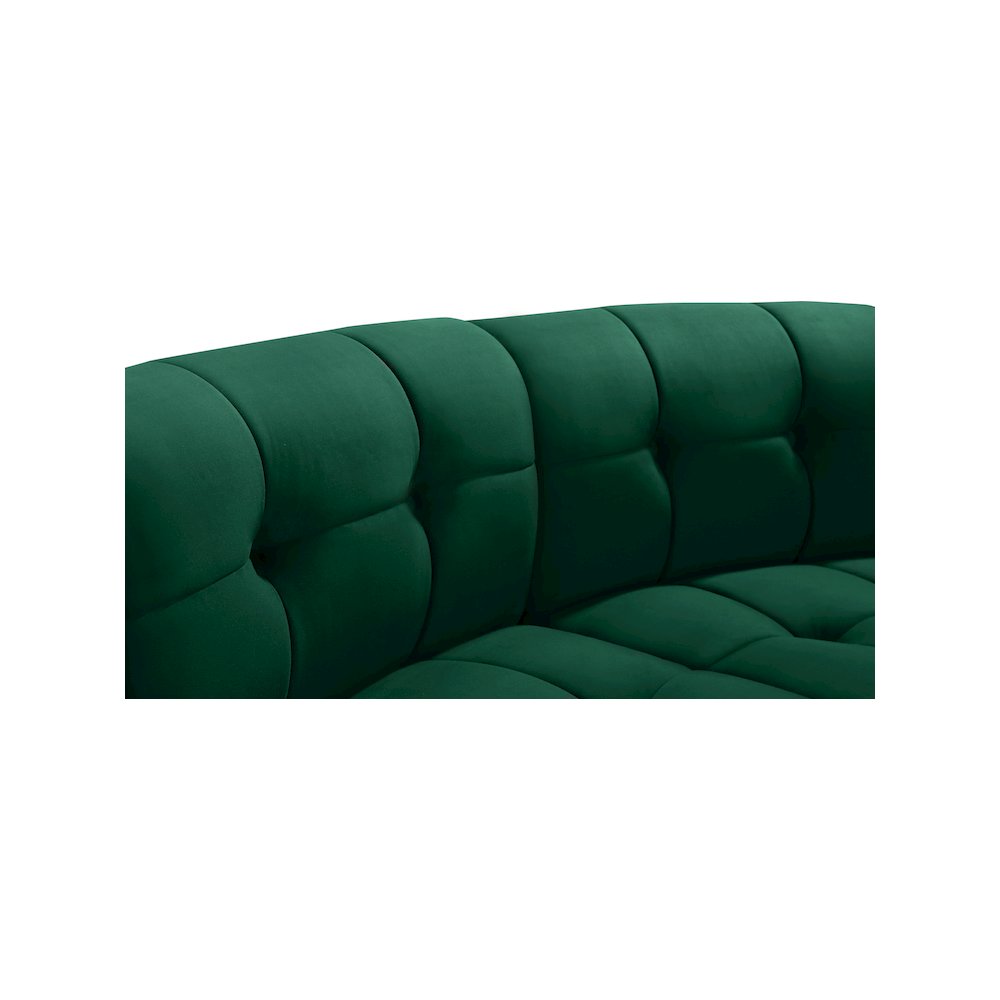 Limitless Green Velvet 2pc. Modular Sectional