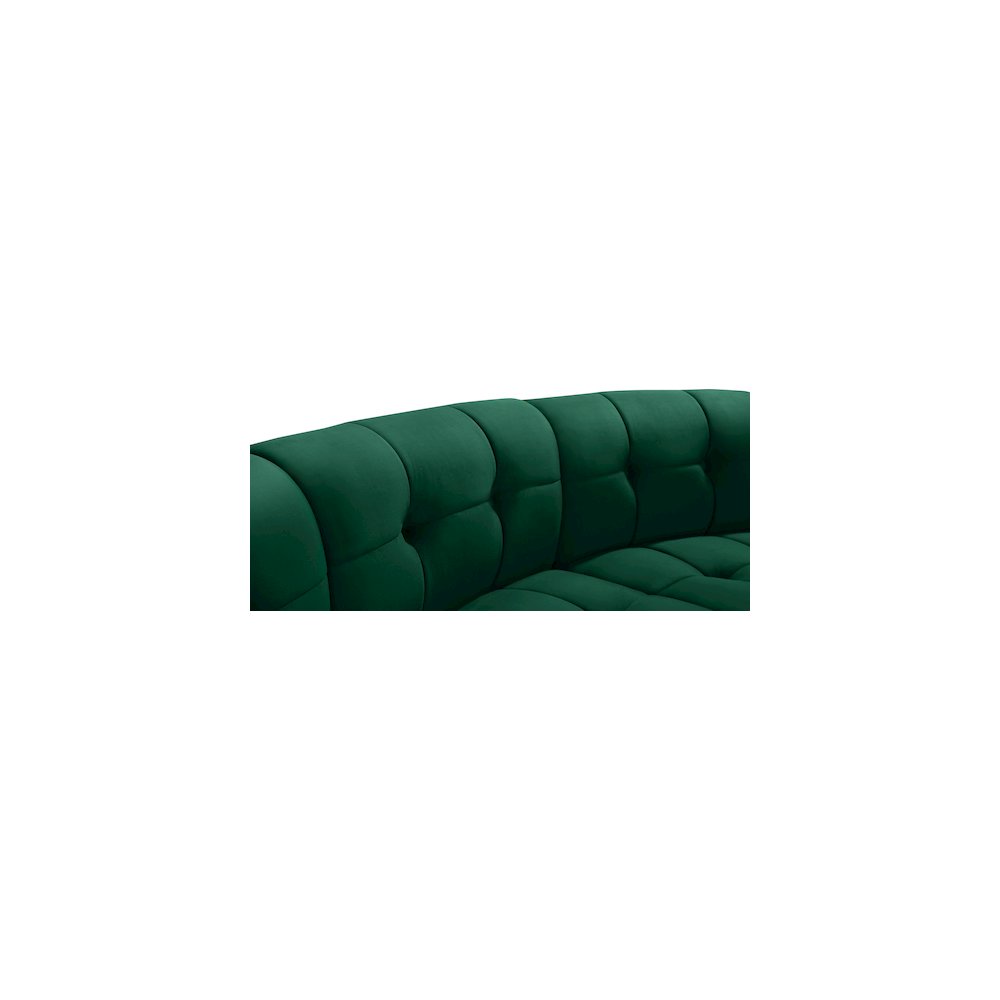Limitless Green Velvet 3pc. Modular Sectional