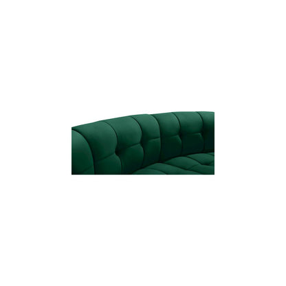 Limitless Green Velvet 5pc. Modular Sectional