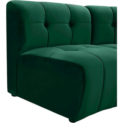 Limitless Green Velvet 6pc. Modular Sectional