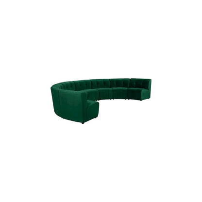 Limitless Green Velvet 8pc. Modular Sectional