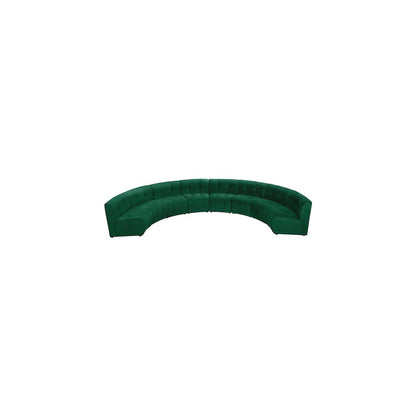 Limitless Green Velvet 8pc. Modular Sectional