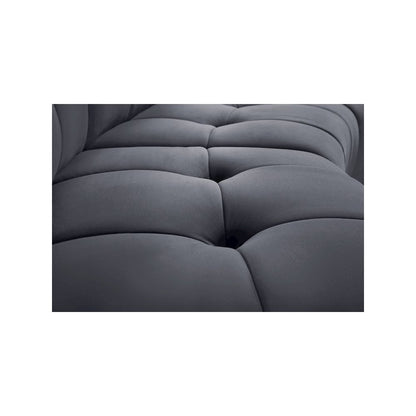 Limitless Grey Velvet 3pc. Modular Sectional