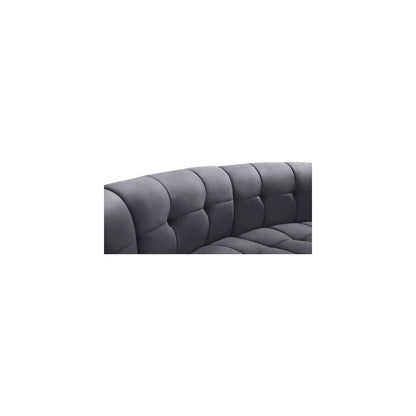 Limitless Grey Velvet 4pc. Modular Sectional