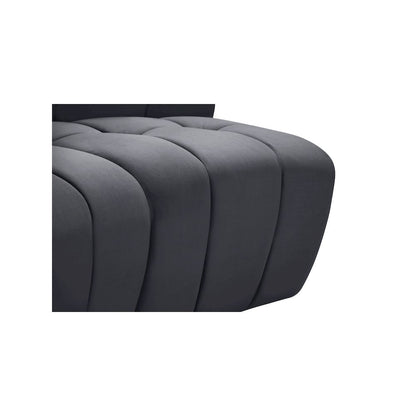 Limitless Grey Velvet 5pc. Modular Sectional
