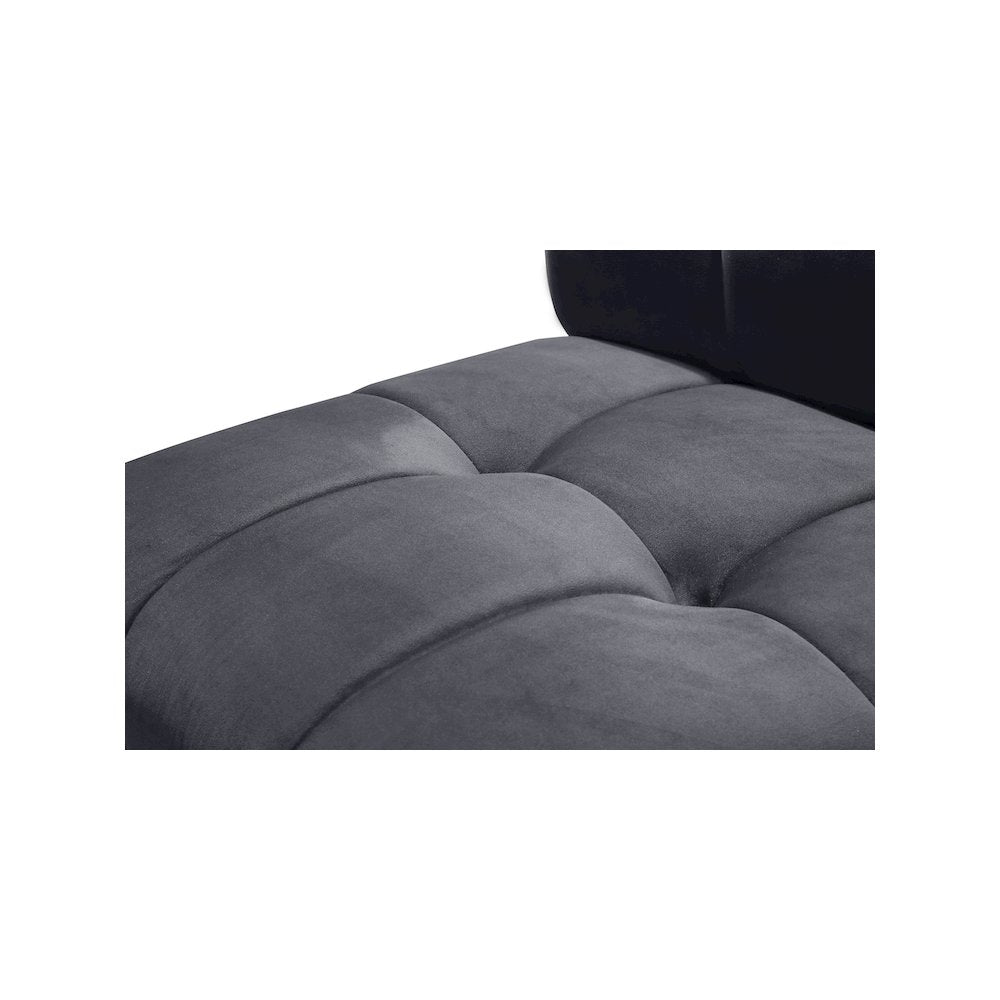 Limitless Grey Velvet 6pc. Modular Sectional