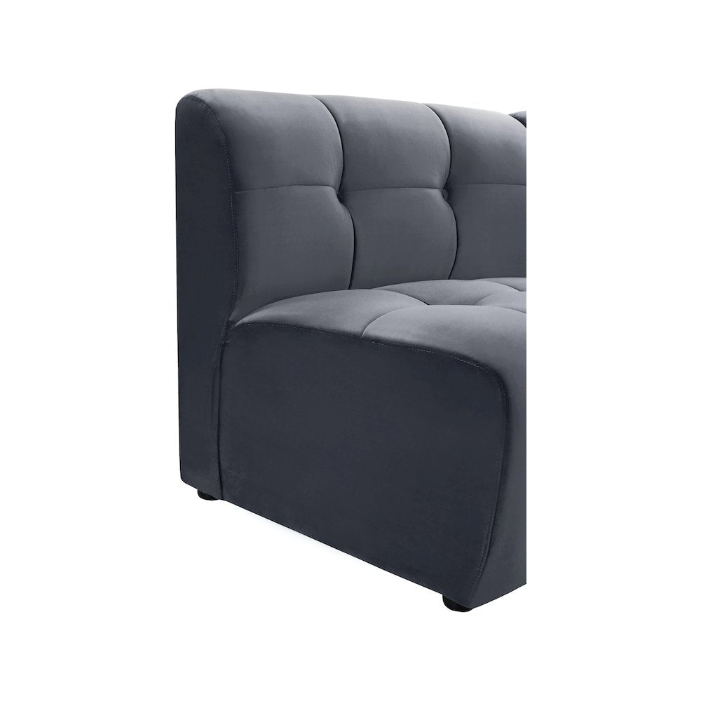 Limitless Grey Velvet Modular Chair