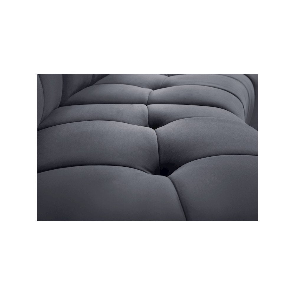 Limitless Grey Velvet Modular Chair