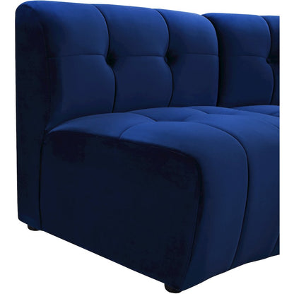 Limitless Navy Velvet 10pc. Modular Sectional