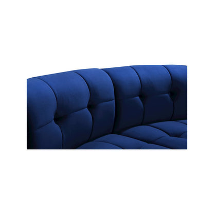 Limitless Navy Velvet 2pc. Modular Sectional