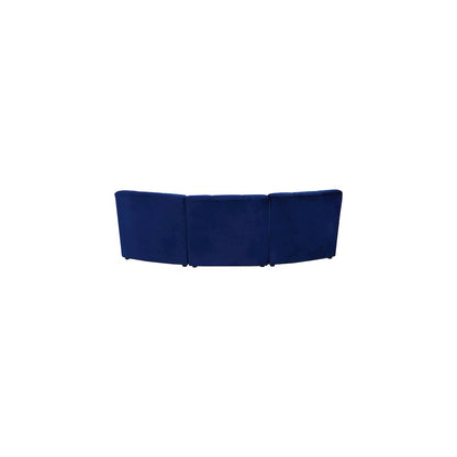 Limitless Navy Velvet 3pc. Modular Sectional