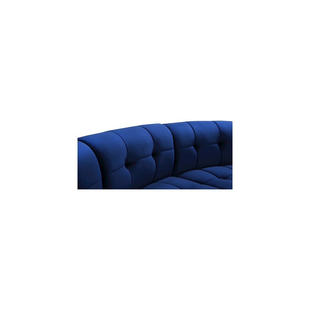 Limitless Navy Velvet 3pc. Modular Sectional