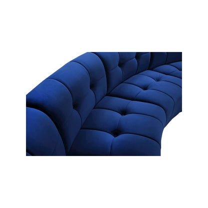 Limitless Navy Velvet 3pc. Modular Sectional