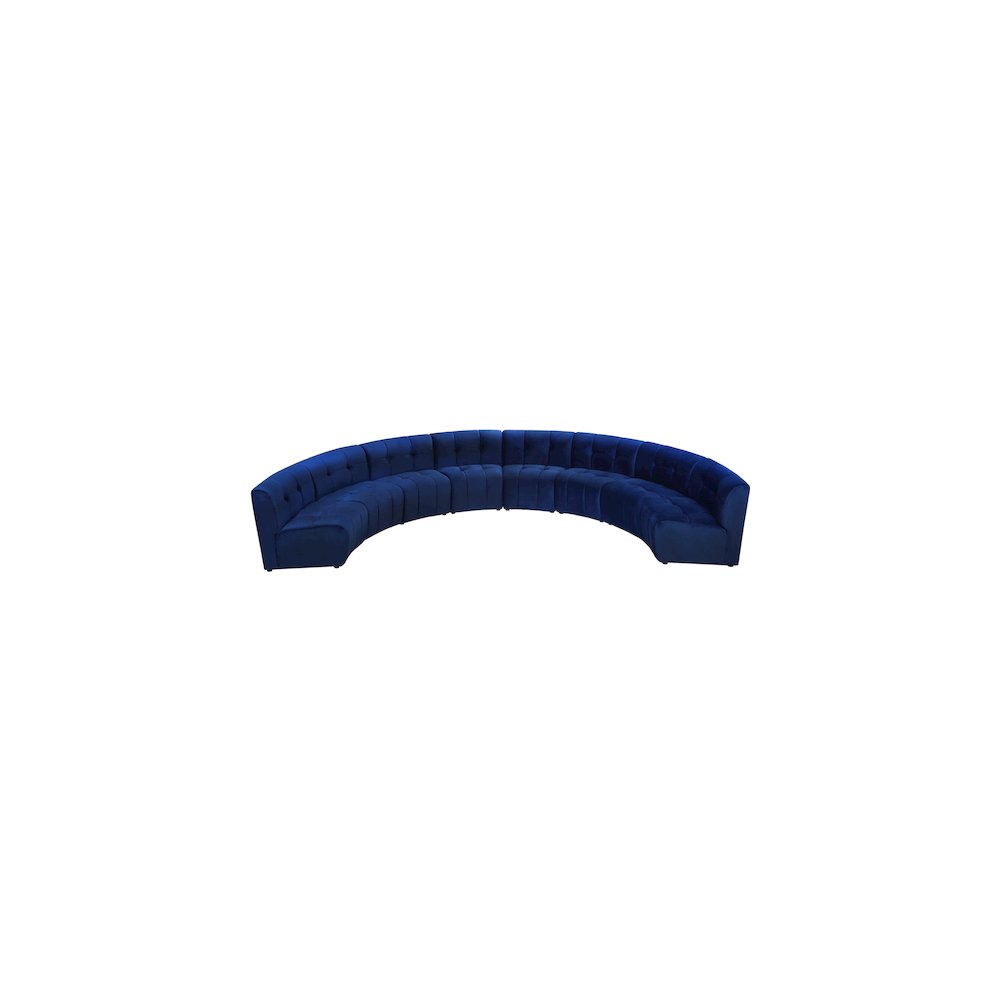 Limitless Navy Velvet 8pc. Modular Sectional