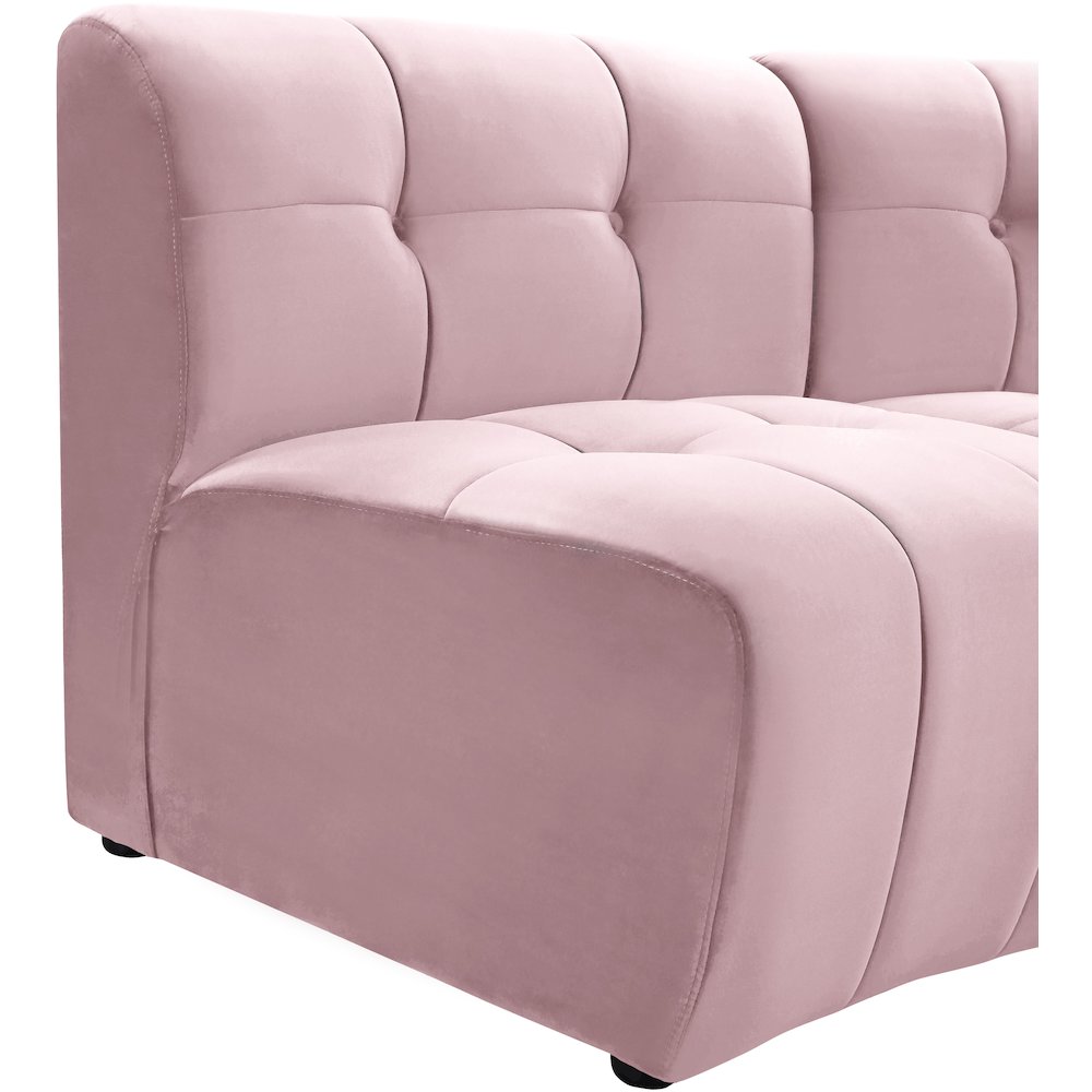Limitless Pink Velvet 11pc. Modular Sectional