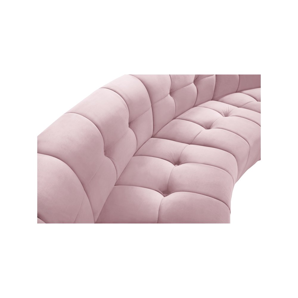 Limitless Pink Velvet 11pc. Modular Sectional