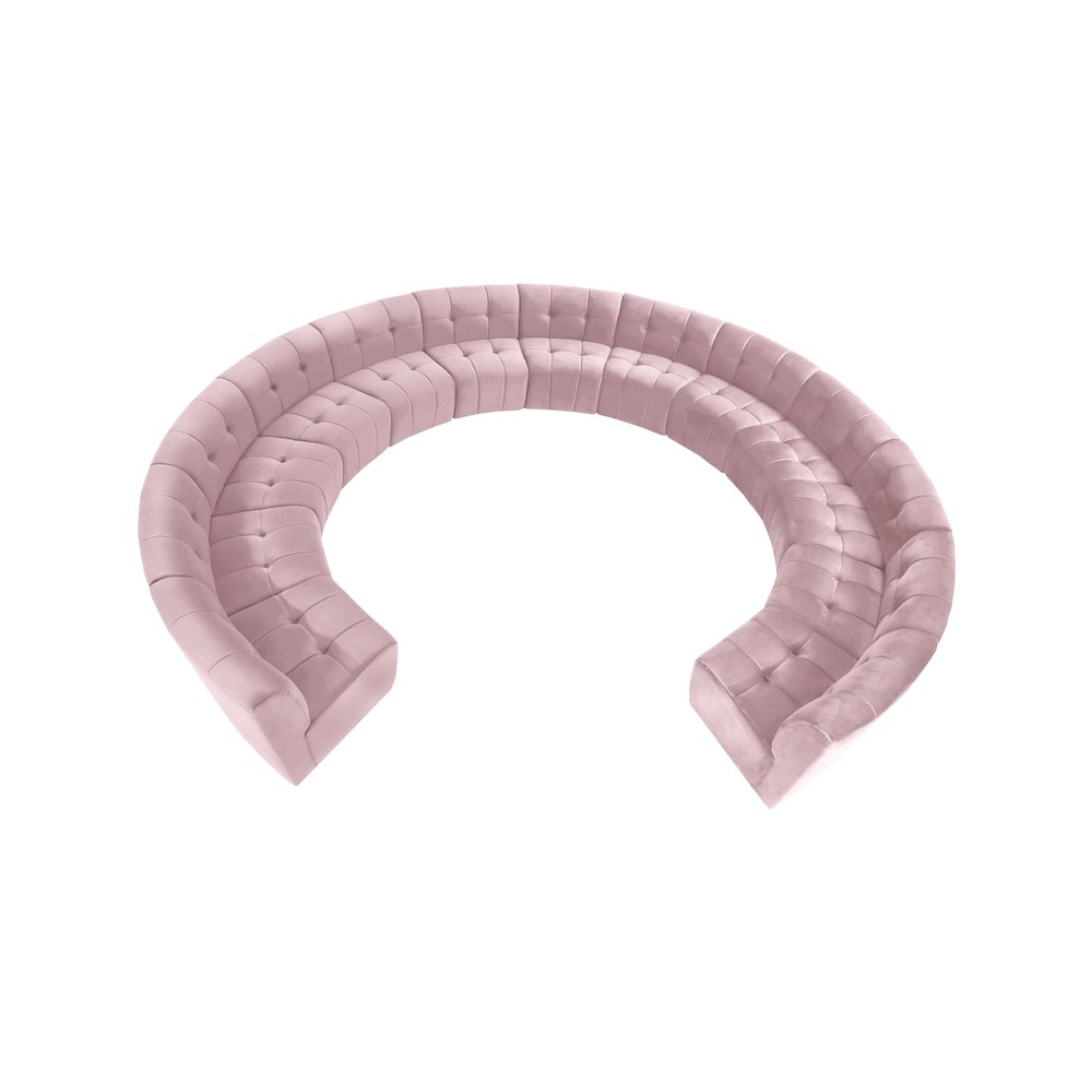 Limitless Pink Velvet 13pc. Modular Sectional