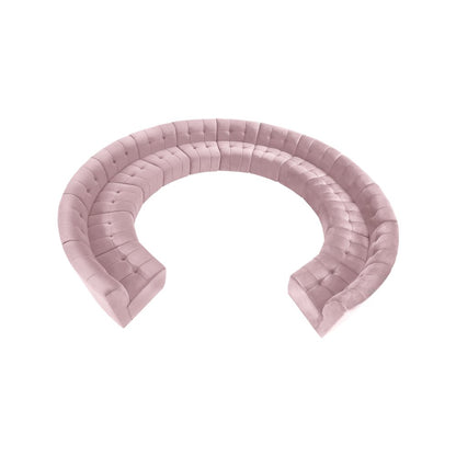 Limitless Pink Velvet 13pc. Modular Sectional