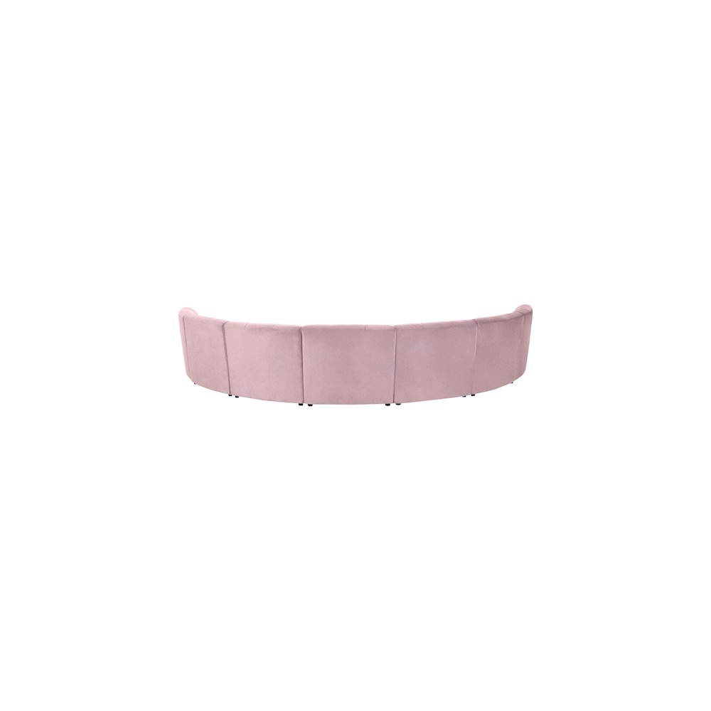 Limitless Pink Velvet 7pc. Modular Sectional