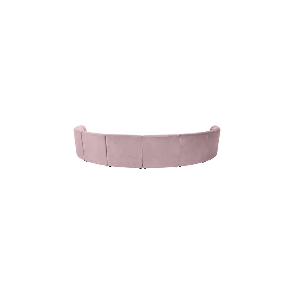 Limitless Pink Velvet 8pc. Modular Sectional