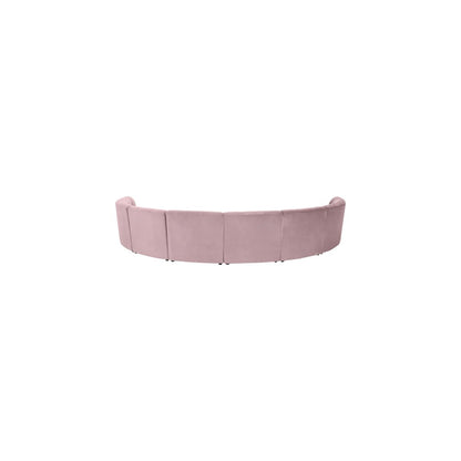 Limitless Pink Velvet 8pc. Modular Sectional