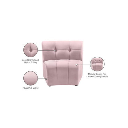 Limitless Pink Velvet Modular Chair
