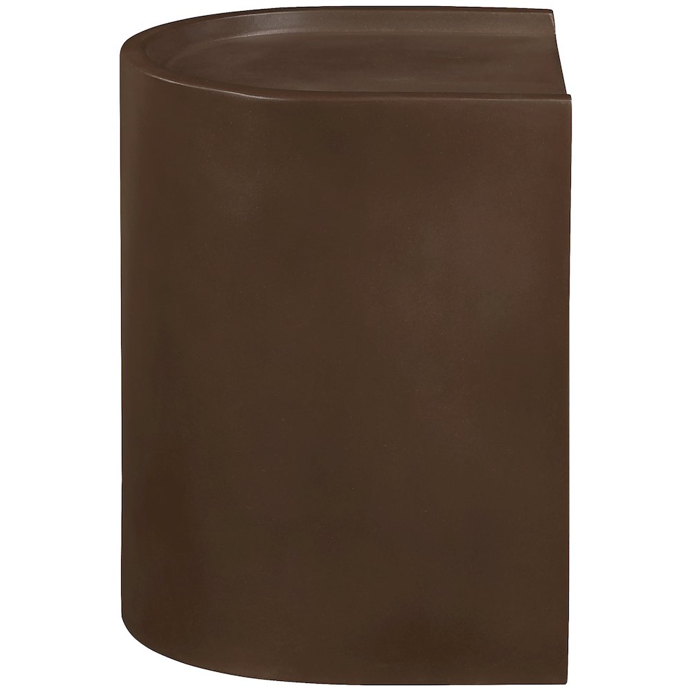 Avenda Brown Concrete Indoor/Outdoor End Table