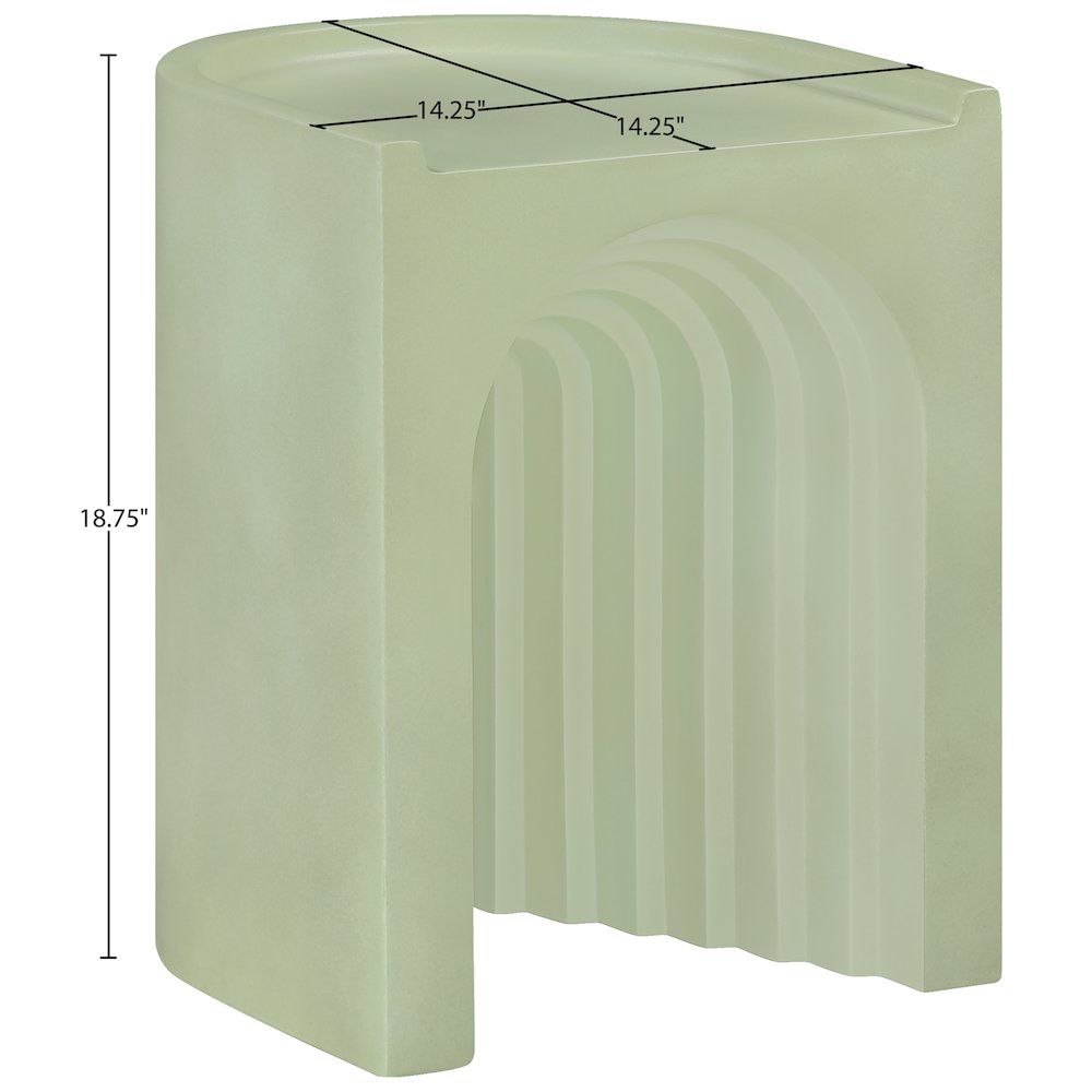 Avenda Green Concrete Indoor/Outdoor End Table