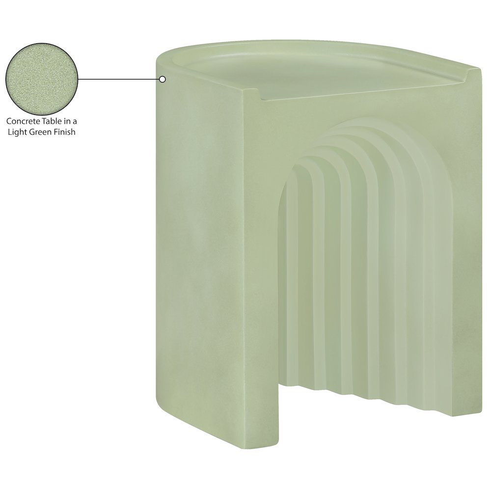 Avenda Green Concrete Indoor/Outdoor End Table