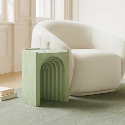 Avenda Green Concrete Indoor/Outdoor End Table