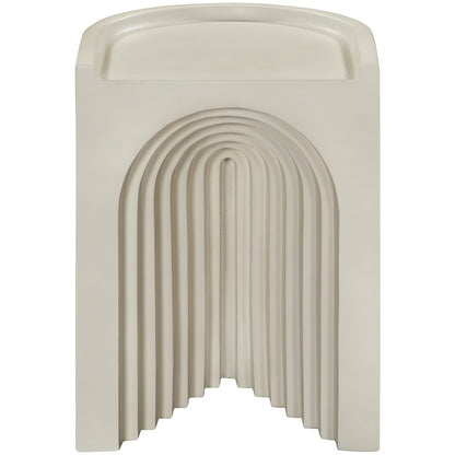 Avenda Taupe Concrete Indoor/Outdoor End Table