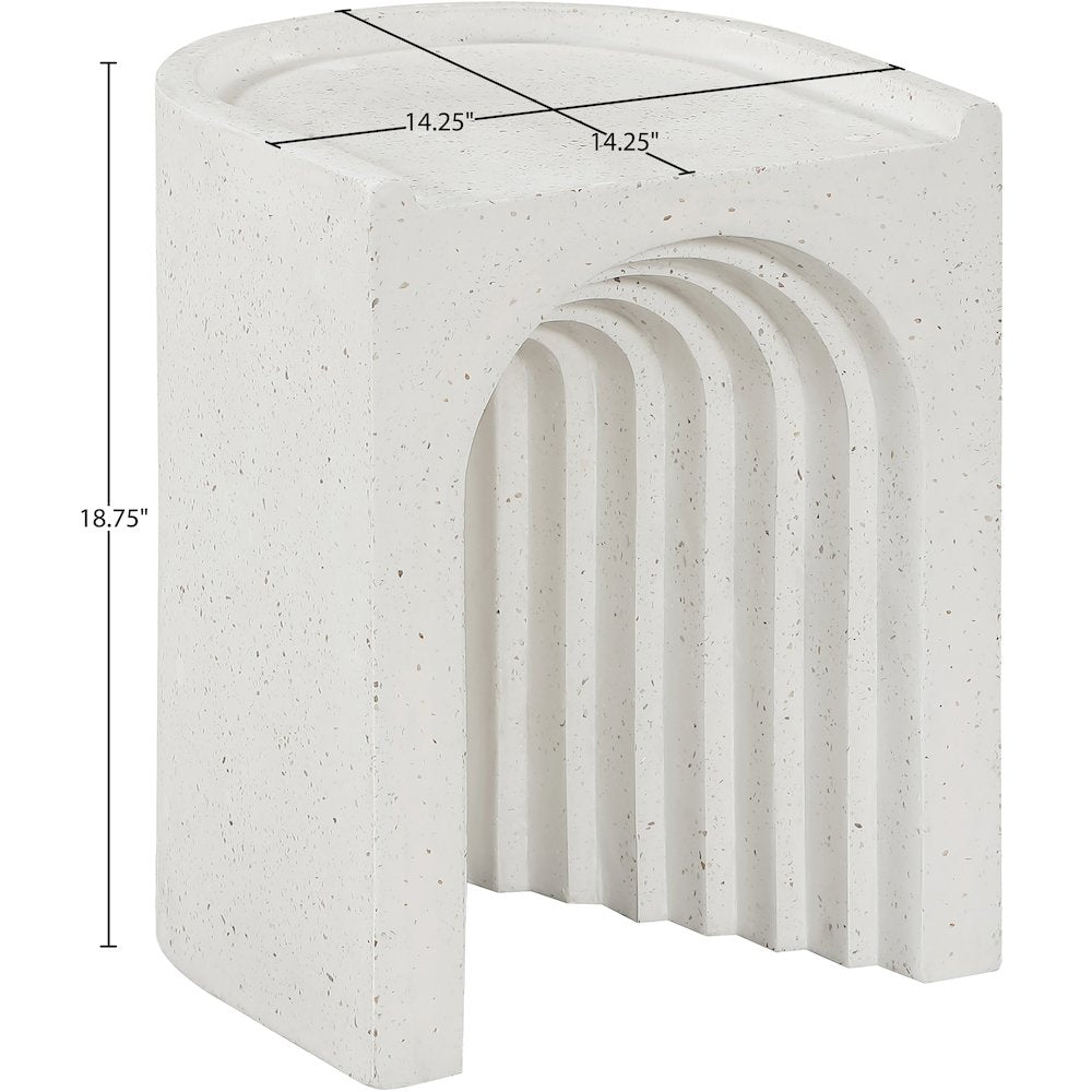 Avenda Terrazzo Concrete Indoor/Outdoor End Table