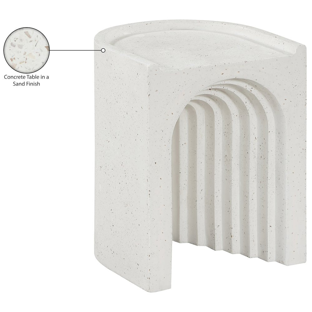Avenda Terrazzo Concrete Indoor/Outdoor End Table