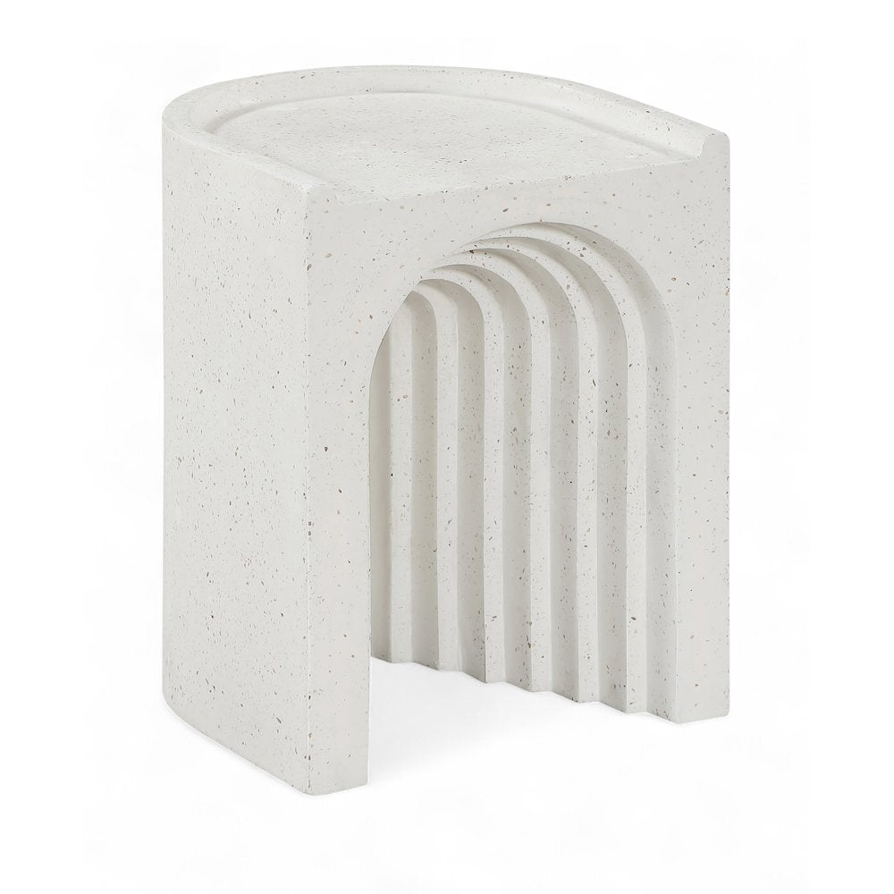 Avenda Terrazzo Concrete Indoor/Outdoor End Table