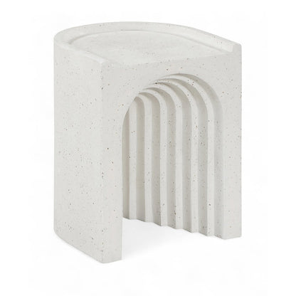Avenda Terrazzo Concrete Indoor/Outdoor End Table
