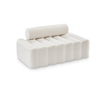Melody Cream Velvet Loveseat