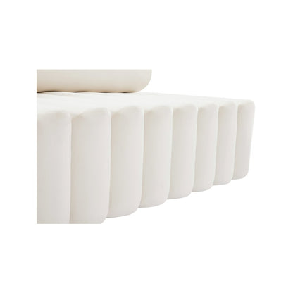 Melody Cream Velvet Loveseat