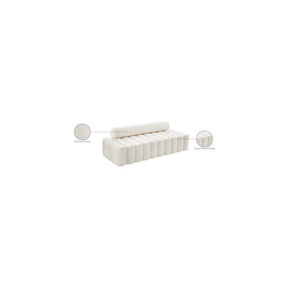 Melody Cream Velvet Sofa