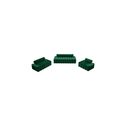 Melody Green Velvet Loveseat