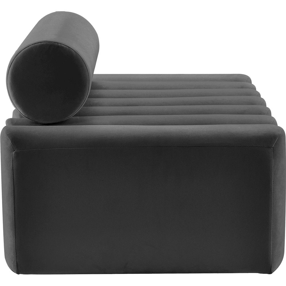 Melody Grey Velvet Loveseat