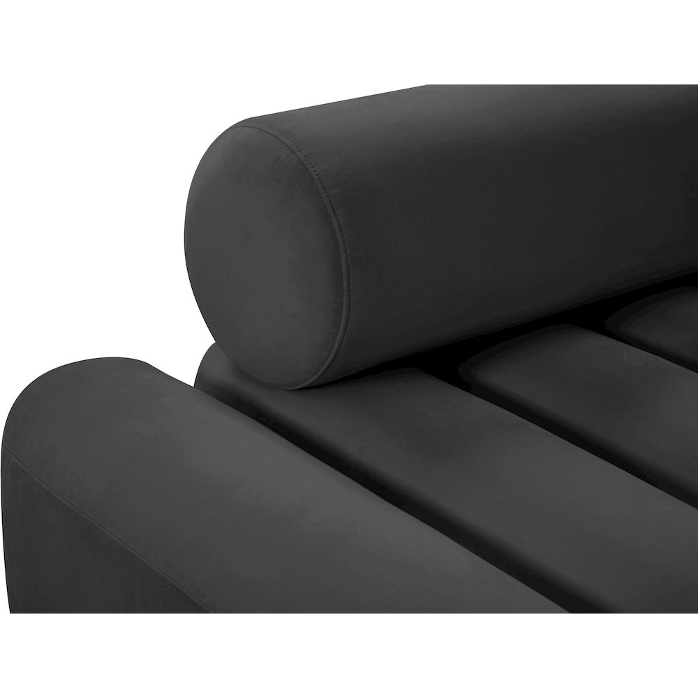 Melody Grey Velvet Loveseat