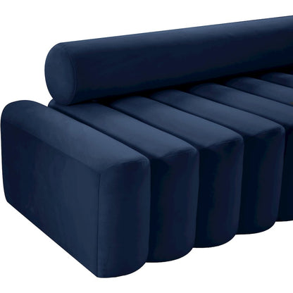 Melody Navy Velvet Loveseat