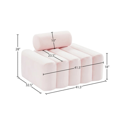 Melody Pink Velvet Chair